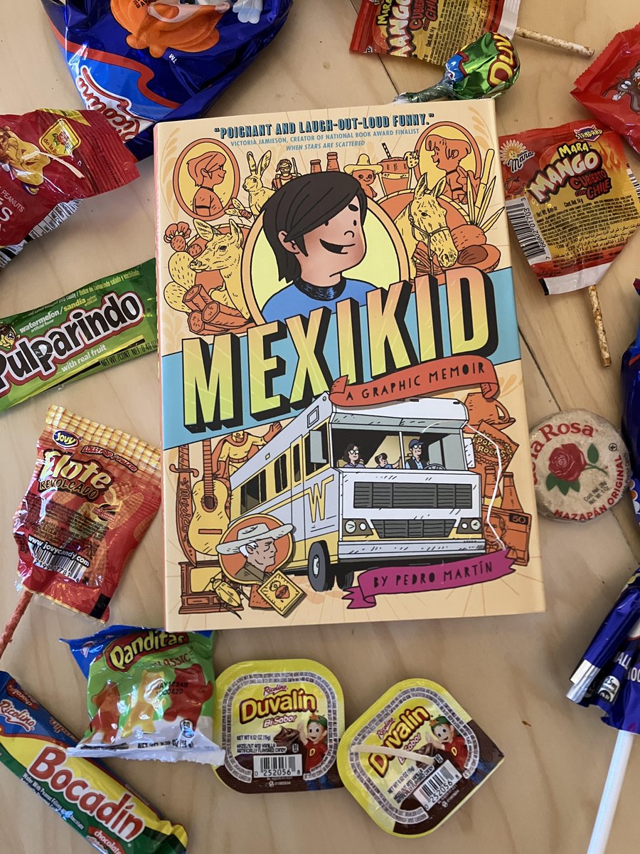 A box full of treats, but the REAL treat is this new graphic novel by Pedro Martín! MEXIKID is out now, and it's truly one of the best graphic novels I've read. ❤️ @PenguinClass @penguinkids