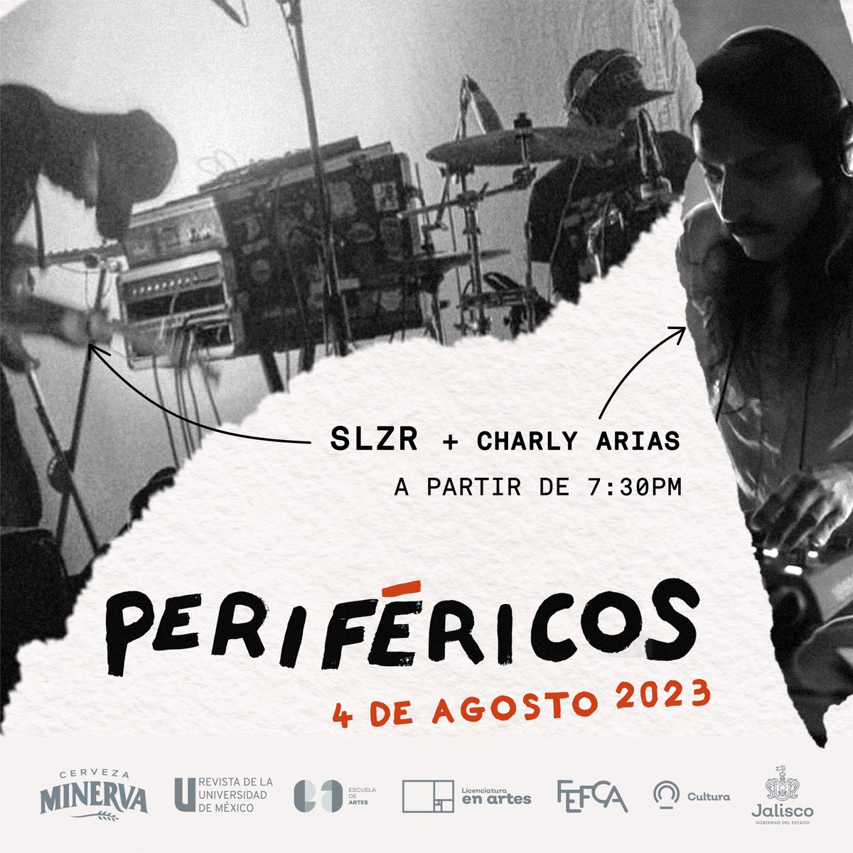ARMelgoza's tweet image. Y a partir de las 7.30 PM el concierto a cargo de Charly Arias y SLZR -&amp;gt;