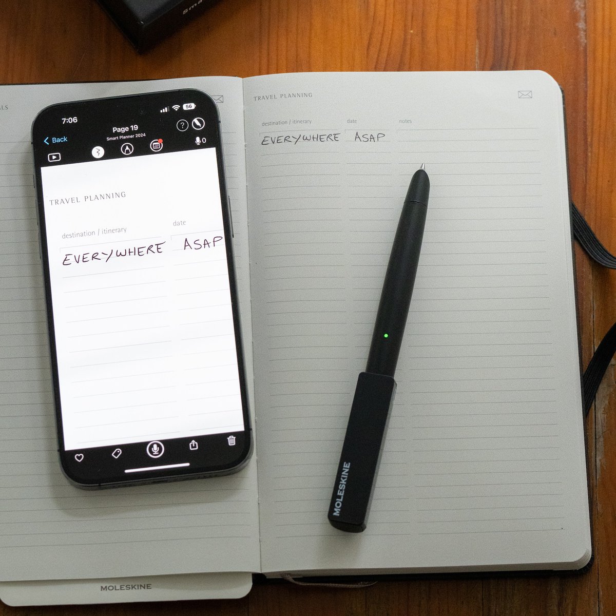 moleskine's tweet image. Smart Writing Set by @moleskine: from work projects to holidays plans, your new competitive advantage to do more.

moleskine.com/smart

#Moleskine #SmartWritingSet