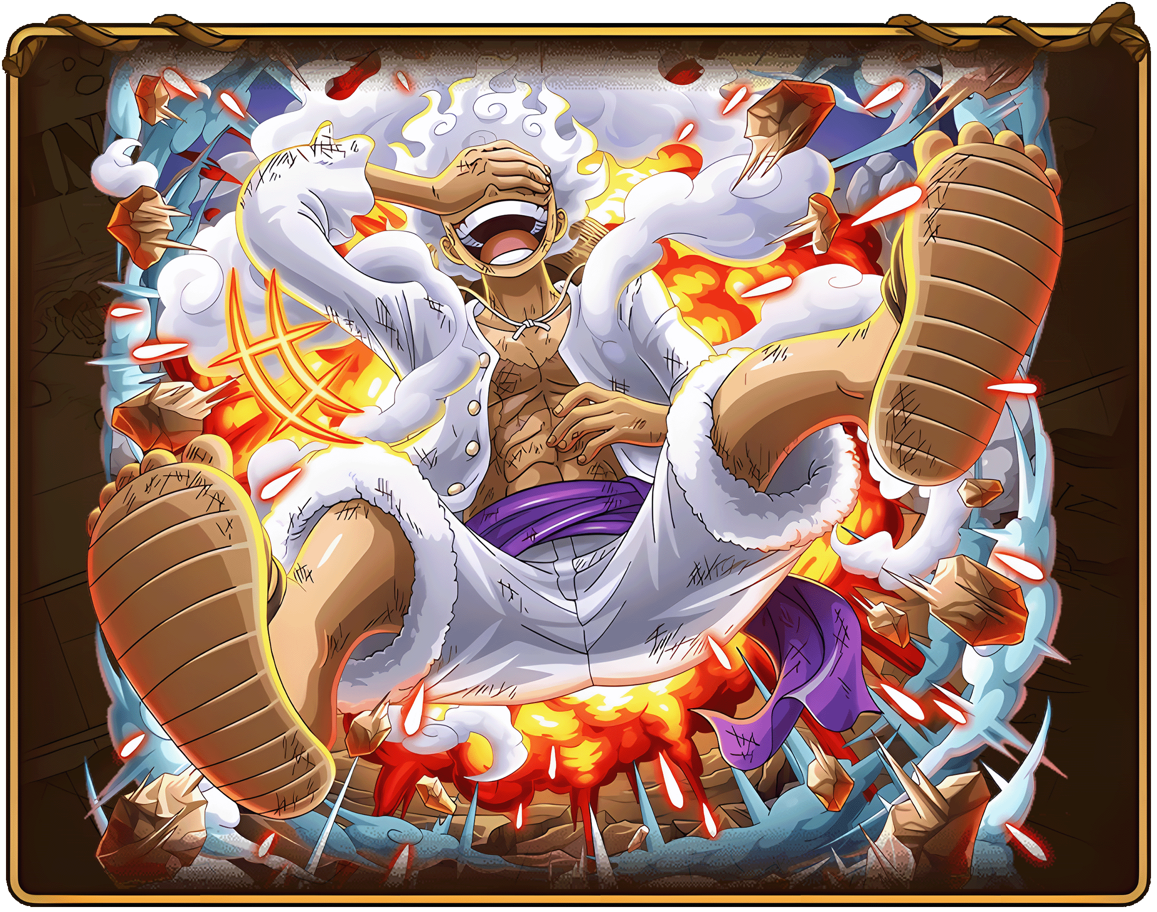 Hydros on X: GEAR 5 in One Piece Treasure Cruise! [Mystical Figure in  White] Monkey D. Luffy HD Art, 4K PC Wallpaper, 4K Phone Wallpaper! #OPTC  #ONEPIECE  / X