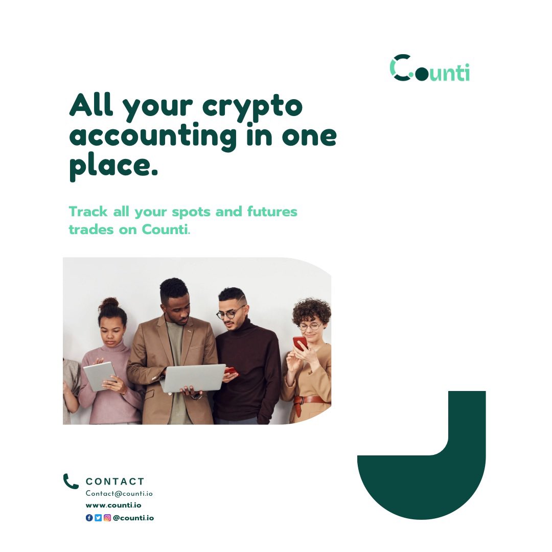Counti_io's tweet photo. #Counti
#Crypto accounting simplified https://t.co/CTsKT8co6E