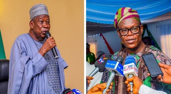 YerwaExpress's tweet photo. #Ganduje, #Basiru emerge new party chairman, secretary

The ruling All Progressives Congress National Executive Committee has confirmed the election of Dr Abdullahi Ganduje, the immediate-past Governor of #Kano, as the party's national chairman.

The party also appointed Ajibola Basiru, a former Senate spokesman from #Osun State, as national secretary.

The two were selected today at the party's 12th National Executive Committee meeting held at the Congress Hall of the Transcorp Hilton in Abuja.

After their selection, Ganduje praised the president and assured that internal democracy would reign supreme in the party throughout his tenure.

He pledged to ensure a scientific register of party members and pay utmost attention to election management and conflict resolution.

He also promised to hit the ground running to ensure victory for the party in all forthcoming governorship elections across the country.

Abdullahi Umar Ganduje is a politician who has been active in the political arena in #Nigeria for many years.

He was born on December 25, 1949.

He began his political career in the early 1980s, when he served in a number of government roles in #Kano State.

He has held positions such as commissioner for the ministry of works, housing, and transport, deputy governor and later governor of Kano.

His appointment followed the resignation of Abdullahi Adamu, the immediate past chairman of the party.