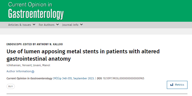 Yervant Ichkhanian, MD (@yichkhanian) on Twitter photo Our recently published review article on the use of lumen apposing metal stents in patients with altered gastrointestinal anatomy <a href="/CO_Gastro/">CO Gastroenterology</a> <a href="/JovaniManol/">Manol Jovani, MD MPH</a>
journals.lww.com/co-gastroenter… Our recently published review article on the use of lumen apposing metal stents in patients with altered gastrointestinal anatomy <a href="/CO_Gastro/">CO Gastroenterology</a> <a href="/JovaniManol/">Manol Jovani, MD MPH</a>
journals.lww.com/co-gastroenter…