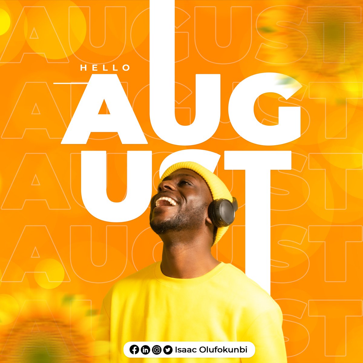 Happy New Month Fam!🤗

Wishing you all a mind blowing August! !

#August2023   #newmonth   #GraphicDesign #Creative #creativedesigner #GraphicDesigner   #socialmediadesign