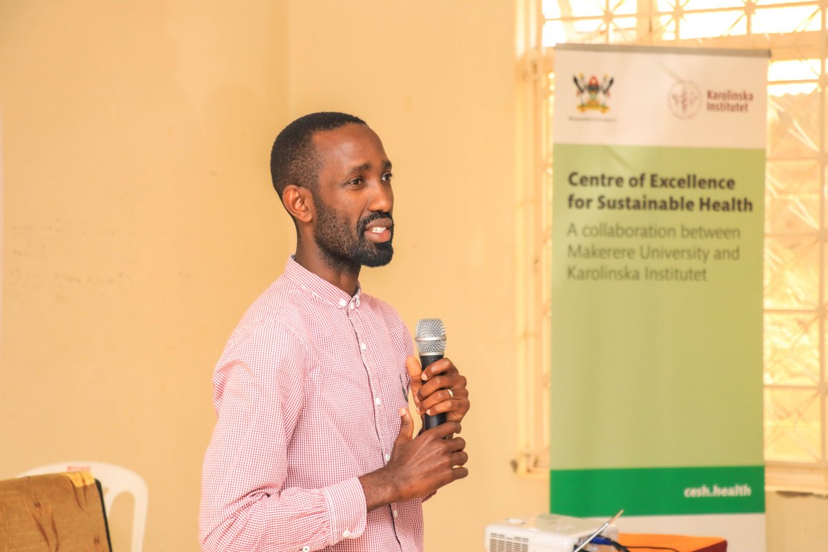 CeshCentre's tweet photo. Twesigye Brian, an M&E specialist for #SDGCap project @CeshCentre @MakSPH speaking to the @LocalMayuge and offering guidance on how match #SDGs indicators to district indicators underscoring the importance of tracking and reporting Uganda's contribution to @SDGoals. https://t.co/x5A0Nyk129