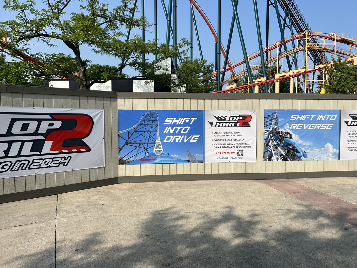 TPCo0Lz_YT's tweet photo. Not Much going on today. Some minor construction towards the center. #Topthrill2 #Dragster #CedarPoint #cp24php https://t.co/EKVKD2lSjr