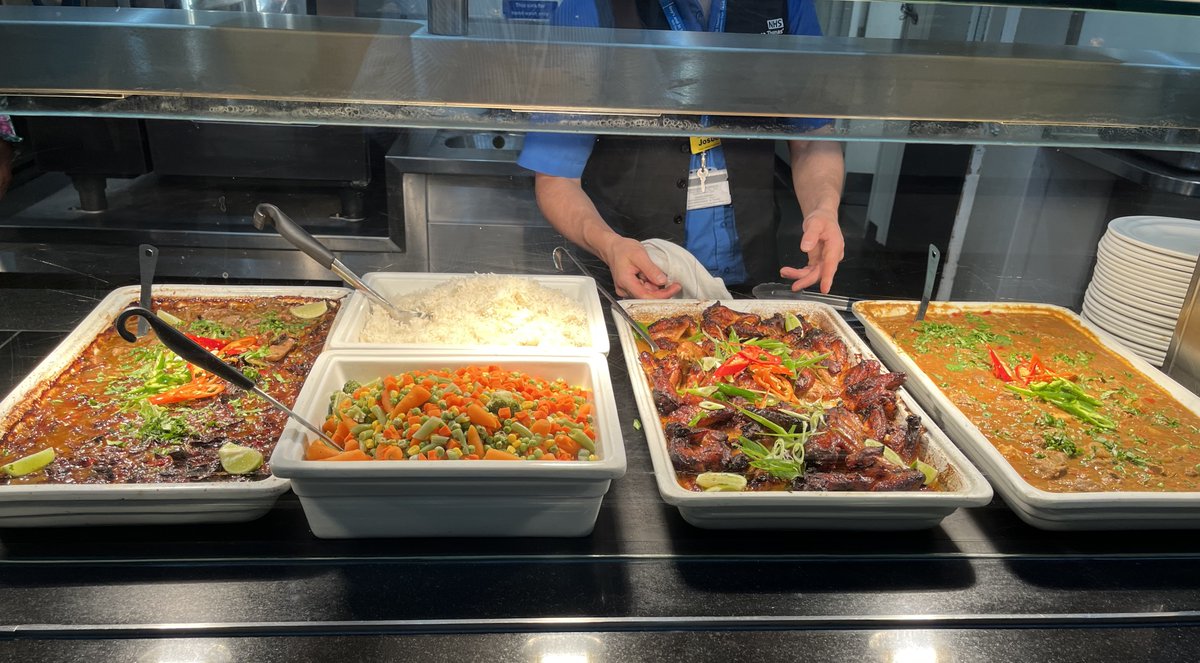 Our wonderful catering team have been cooking up a range of delicious meals today in celebration of #southasianheritagemonth. 

These tasty options have been made possible thanks to support from <a href="/GSTTCharity/">Guy’s & St Thomas’ Charity</a>.🧡