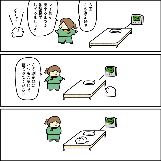 マイ枕を作るゴロニャン