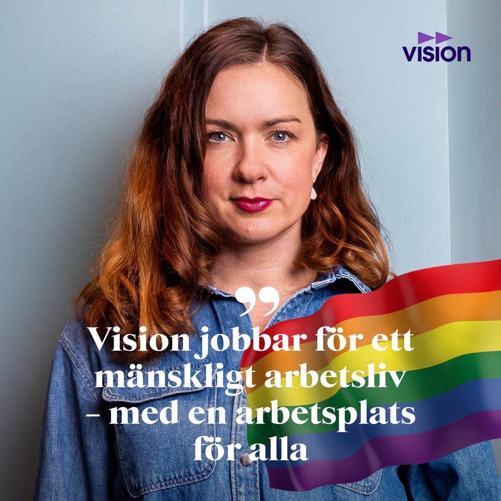 Det är sjävklart för oss att arbeta för öppna arbetsplatser och att delta i Prideaktiviteter över hela landet. Kom och gå med oss i Stockholm Pride på lördag 💜🌈 minasidor.vision.se/om-mina-sidor/…