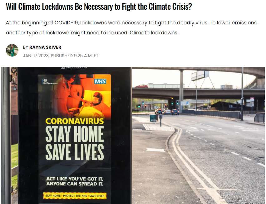 Would YOU be willing to go into another #lockdown for '#climatechange'?

We want to hear your thoughts!

Comment below👇👇👇👇👇👇

#Climatehoax #ClimateScam #GlobalWarming @ickonic #weareickonic #questioneverything