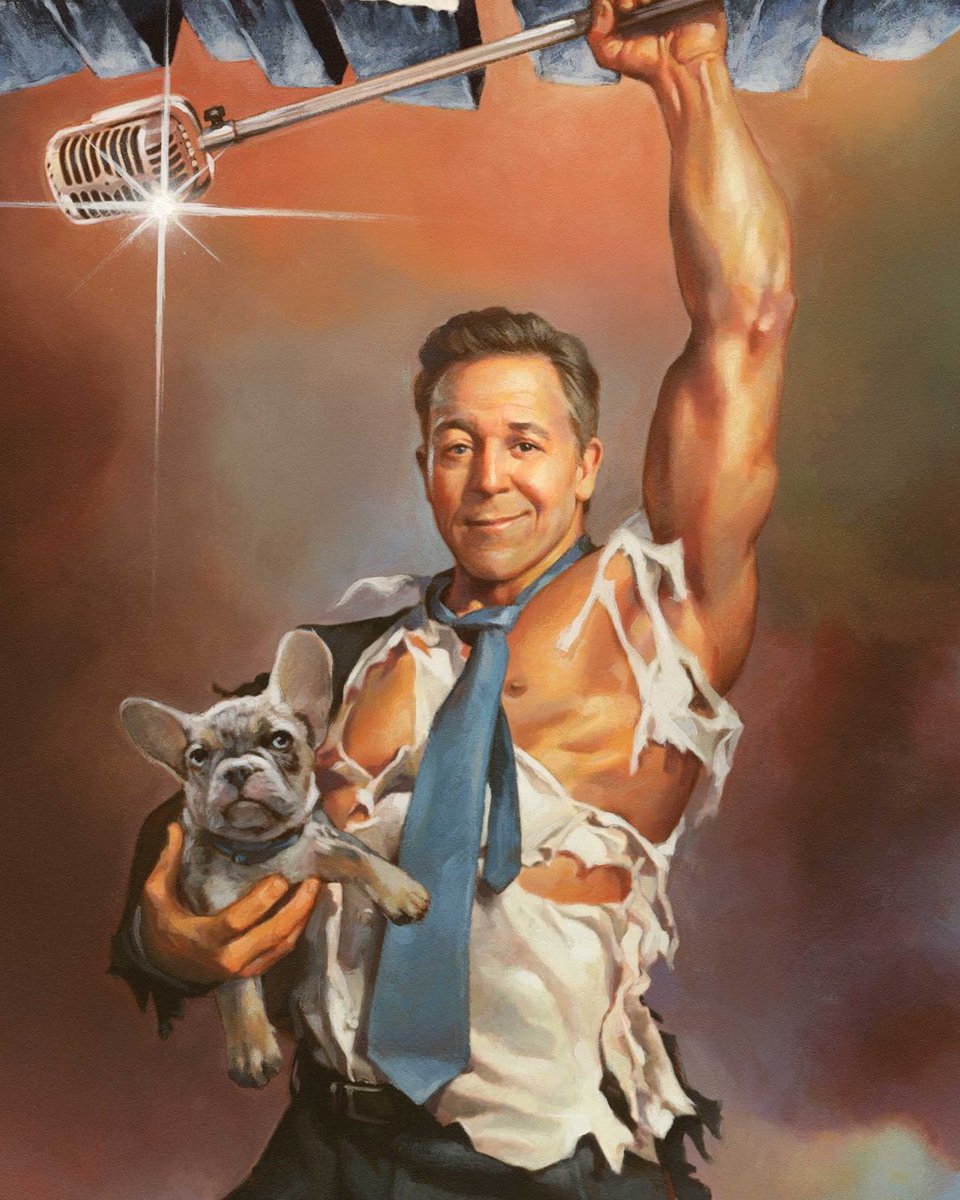 SporkUnltd's tweet photo. @greggutfeld Congrats Greg!  Was an absolute blast doing your cover. Let’s do another one together. Maybe a children’s book! https://t.co/1VhLG39aks