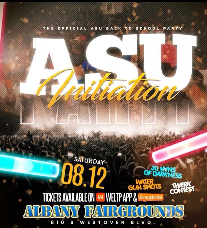coolnationASU23's tweet photo. It’s Almost That Time Of The Year Again 😮‍💨 ! The Official ASU Back To School Lineup - 
Friday August 14th - Welcome Back Kick Back 📢 ( MUST HAVE COLLEGE ID TO ENTER)

Saturday August 12th - The OFFICIAL Back To School Party 🍾 

Saturday August 19th- Block Party💨

@djtrayradio https://t.co/ncJzcu9eag