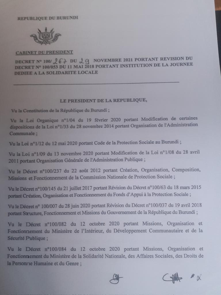 Bujaprov2025's tweet photo. #Burundi  La journée de la solidarité locale sera  célebrée ce vendredi 5 Août 2023. Elle est organisée dans toutes les collines/quartiers du Burundi le 1er vendredi du mois d'Août. https://t.co/Q8VufhL9HU