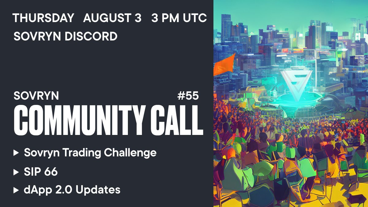 In about 20 minutes - Sovryn Comunity Call #55 

Join here: discord.gg/HVsNEGqs