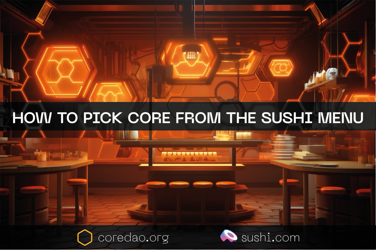 1/ You probably saw that Core is now integrated in <a href="/SushiSwap/">Sushi.com</a> and if you're wondering how to interact with it, we got your back.

Everything you need to know 👇🧵
