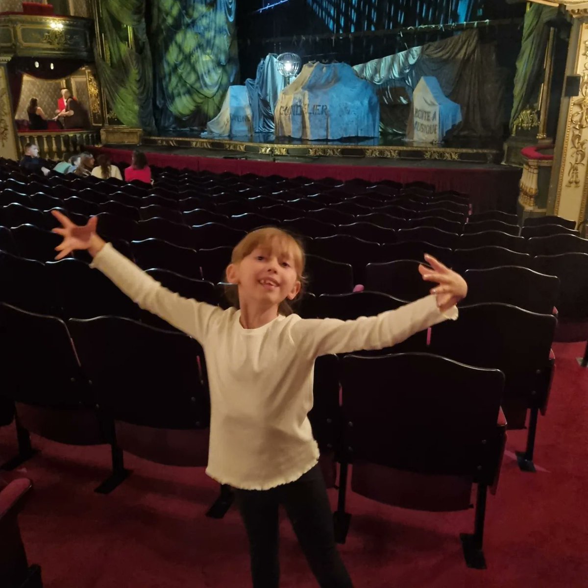ShellyWoos's tweet photo. And the count down to @PhantomOpera begins! Will be our 3rd time seeing this amazing show. Little lady is preparing for her strange duet! #ChristineInTheMaking 🎭 https://t.co/CsL3ghx2Bs