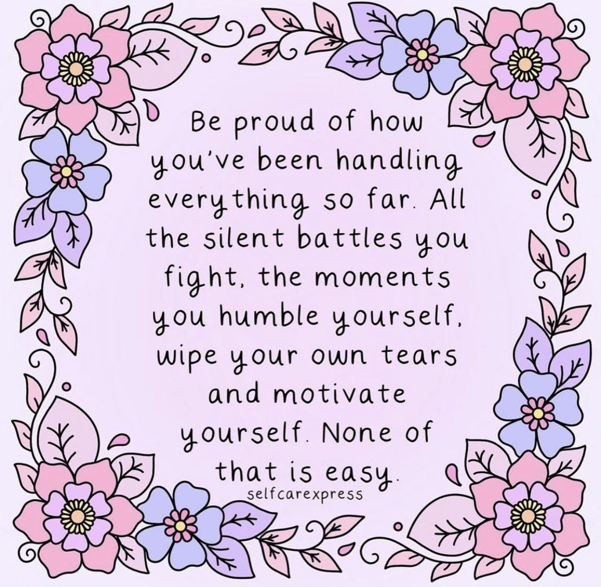 Be proud of YOU 💜