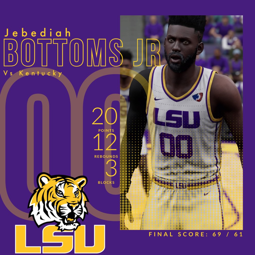 UK vs LSU POTG…. Jebediah Bottoms Jr !!!