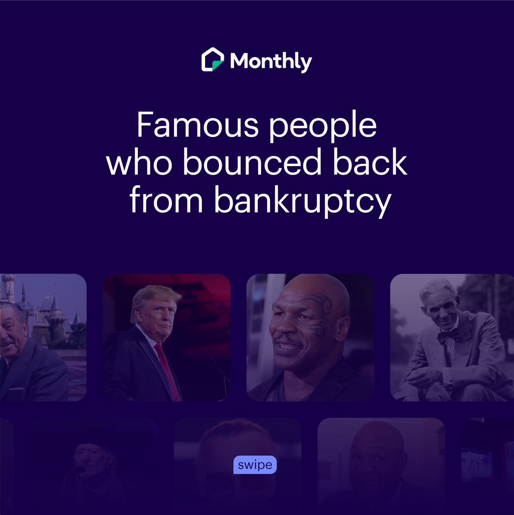 MonthlyFinance's tweet photo. From Bankruptcy to Triumph: Stories of Resilience and Success 🌟 https://t.co/nbITZOIGLP