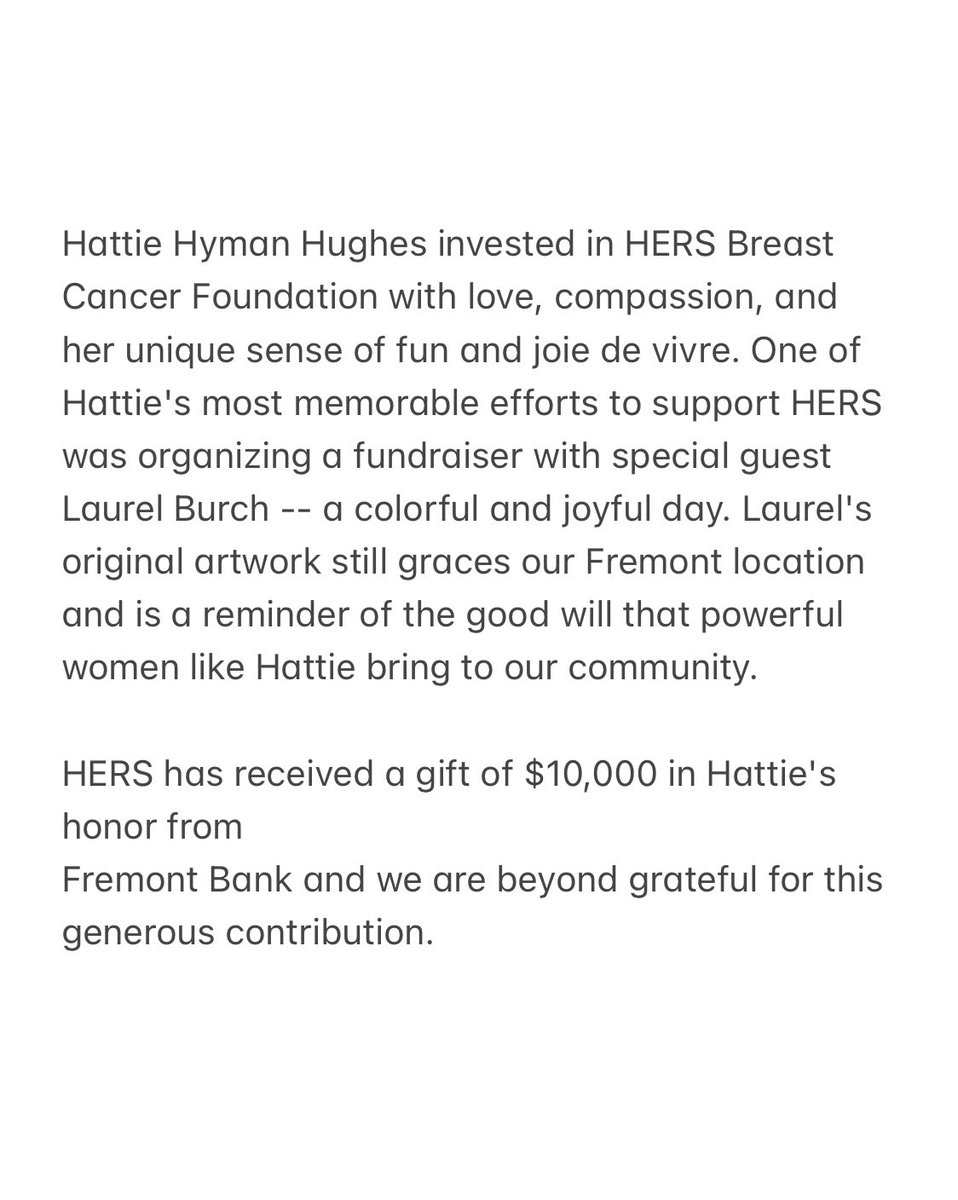 HERS Breast Cancer Foundation tweet media