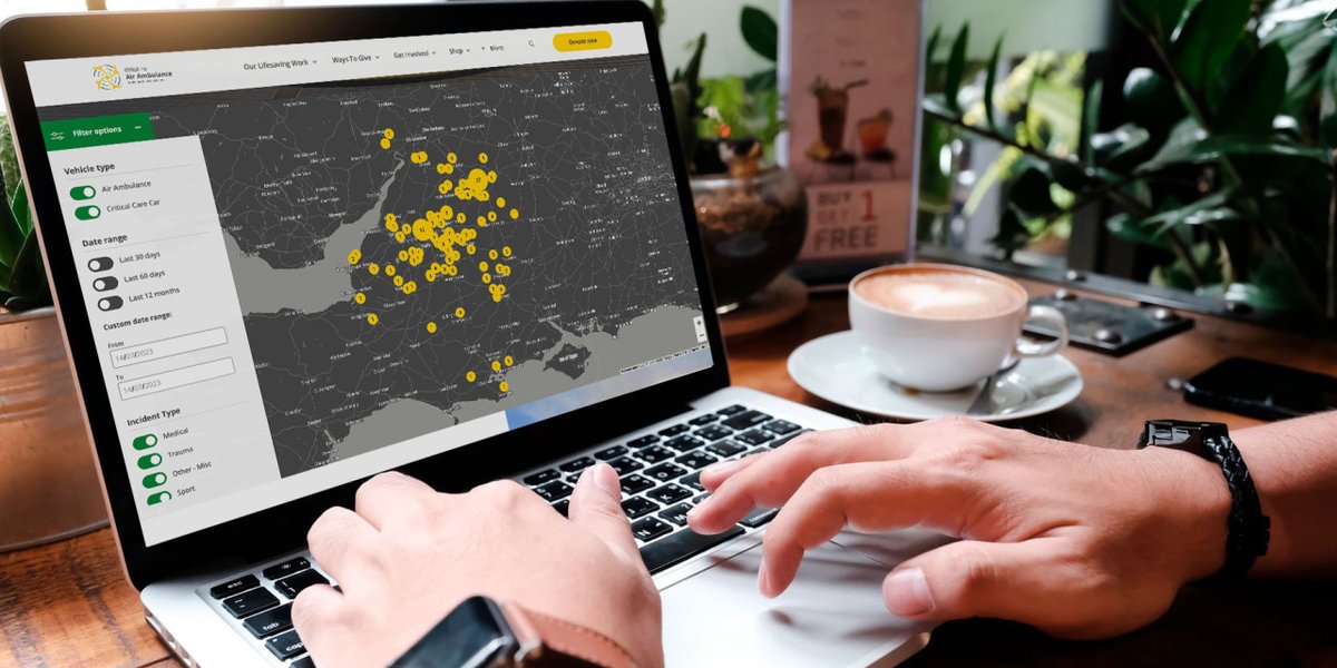 Have you seen our amazing interactive missions map? See exactly where our aircrew have been carrying out their lifesaving work: bit.ly/3DG8BRJ