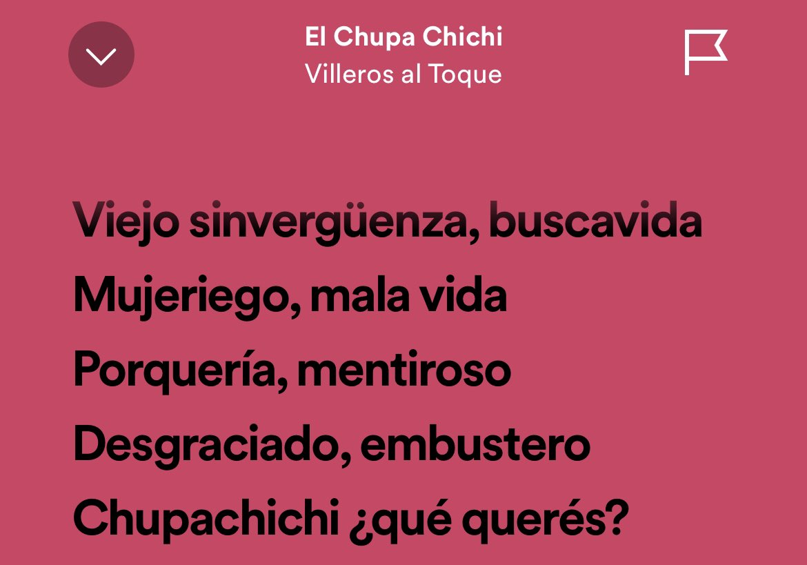 la canción: