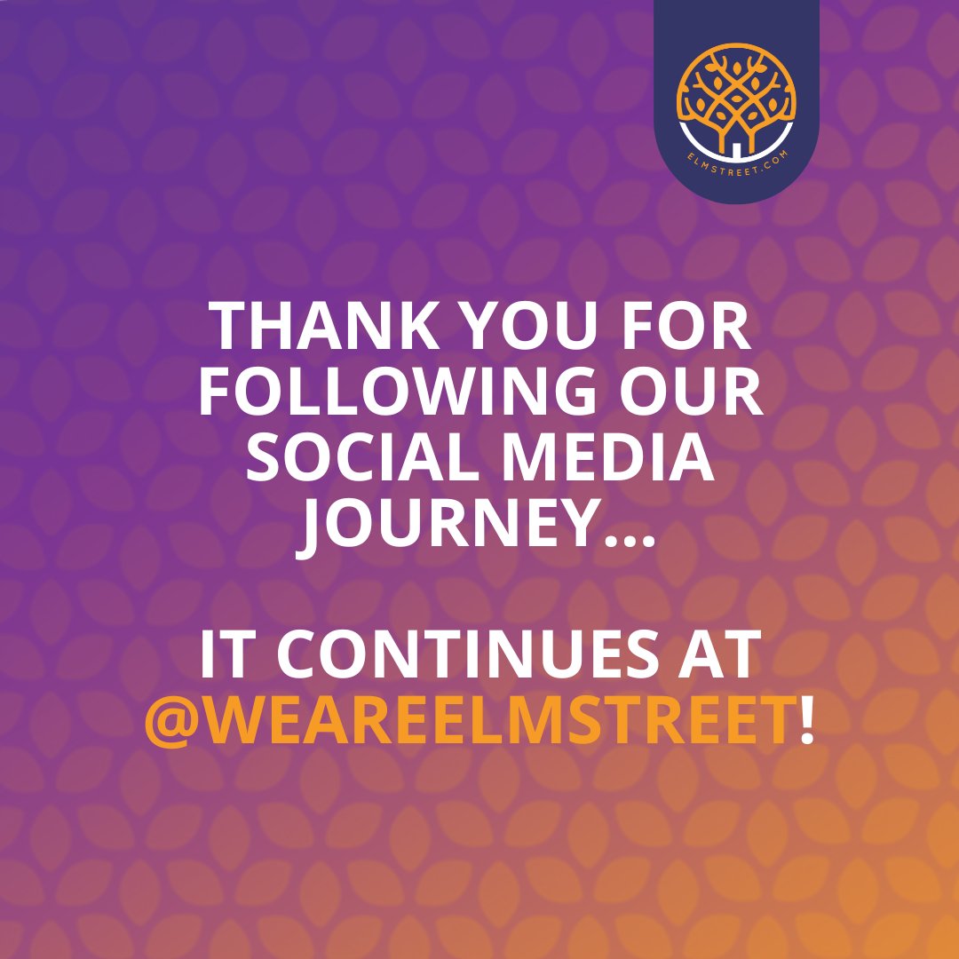 To all of our followers, THANK YOU for your interest, time, and loyalty. 🤗 

We’ve loved seeing familiar faces follow us over at <a href="/weareelmstreet/">WeAreElmStreet</a> and hope more of you join us there. 🥳

Exciting, new content awaits! 👀