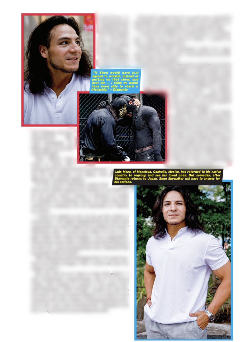 Issa 🇵🇷🇩🇴🇵🇸 - PWI 📸 Contributor (@issitamarie) on Twitter photo An exclusive interview with #StrongMachineJ, <a href="/ssw_skywalk/">𝐒𝐇𝐔𝐍 𝐒𝐊𝐘𝐖𝐀𝐋𝐊𝐄𝐑 シュン・スカイウォーカー</a>, and #Diamante in the #New Issue of <a href="/OfficialPWI/">PWI (Pro Wrestling Illustrated)</a>‼️
The remaining three speak candidly about the match/what they felt in those crucial moments of leading to Mante’s unmasking‼️
#DRAGONGATE
#KOBEプロレスフェスティバル2023 An exclusive interview with #StrongMachineJ, <a href="/ssw_skywalk/">𝐒𝐇𝐔𝐍 𝐒𝐊𝐘𝐖𝐀𝐋𝐊𝐄𝐑 シュン・スカイウォーカー</a>, and #Diamante in the #New Issue of <a href="/OfficialPWI/">PWI (Pro Wrestling Illustrated)</a>‼️
The remaining three speak candidly about the match/what they felt in those crucial moments of leading to Mante’s unmasking‼️
#DRAGONGATE
#KOBEプロレスフェスティバル2023