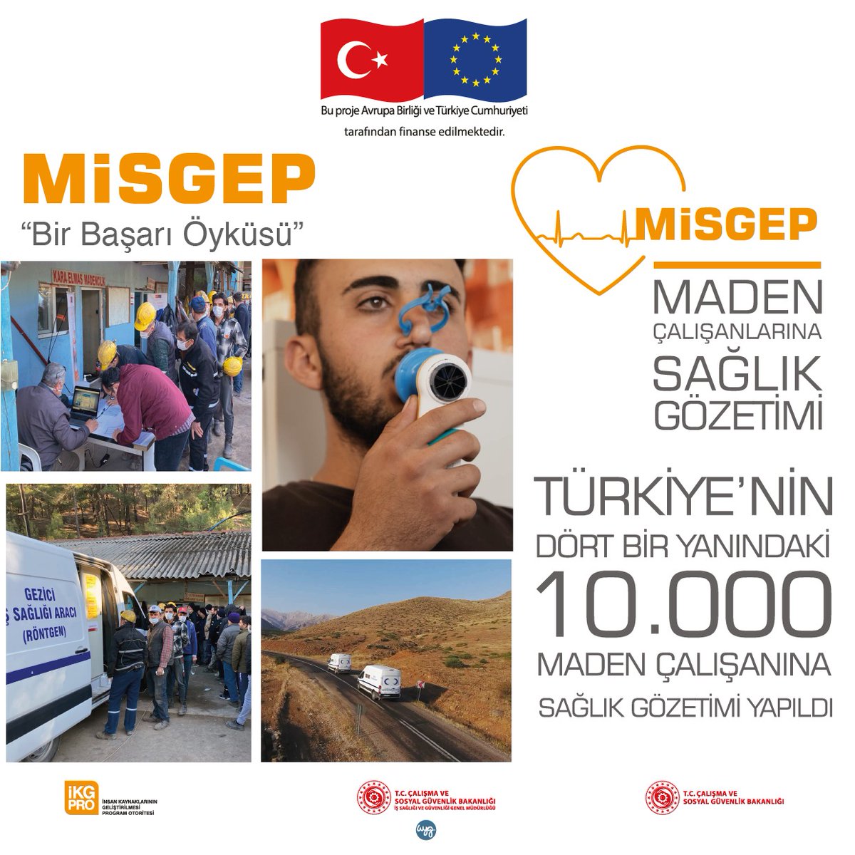 misgeptr's tweet photo. MİSGEP Sağlık Gözetimi Faaliyeti kapsamında Türkiye’nin dört bir yanındaki madenlerde çalışan 10.000’in üzerindeki madenciye sağlık gözetimi yapıldı.

#Misgep #madencilik #işsağlığıvegüvenliği #İSGinfo #İSGinfoAssist #fdrp https://t.co/NemfGtQukK