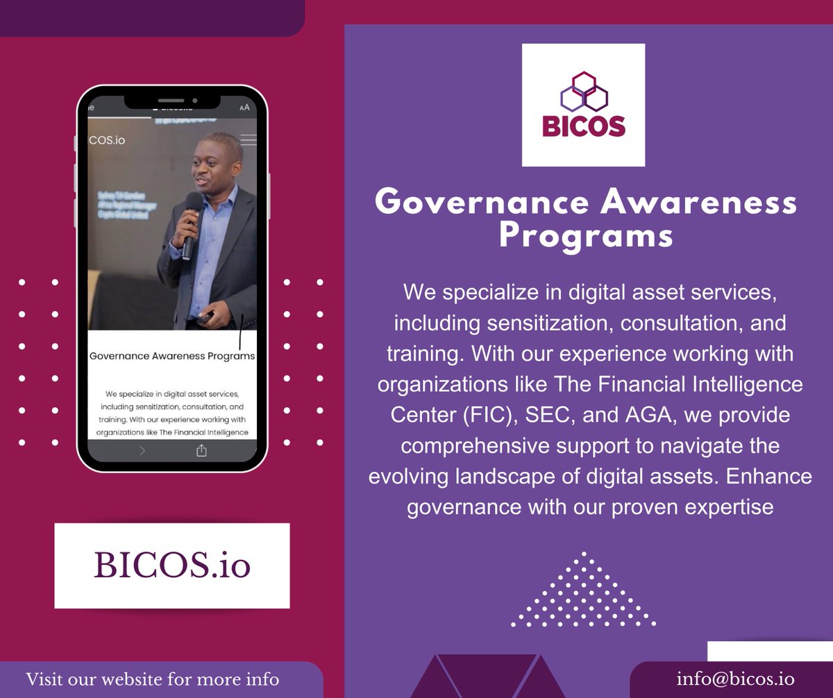 bicos_zm's tweet photo. Unlock the Power of the Future!
Explore our #BICOS governance awareness program delving into digital assets & Web3. 
🌐Visit https://t.co/YQcfUUWDpH to discover the endless possibilities & stay ahead in the digital revolution! 

#Web3communty #DigitalAssets #Web3 #GovernanceAwareness