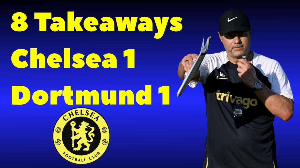 TheGreenTurf2's tweet image. 8 TAKEAWAYS FOR CHELSEA 1 DORTMUND 1 ~ POCHETTINO WINNING MENTALITY ~ CFC Are ready to win the Premier League ~ Talking Points, Things We Learned #CFC #CHEBVB #ChelseaFC  Watch here 👉👇 youtu.be/chUIV1R8G60 via @YouTube