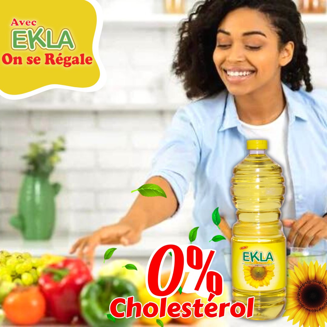 ChefAida_SN's tweet photo. Une huile de tournesol raffinée avec zéro taux de cholestérol.

#huiledetournesol #qualité https://t.co/hD1aAf6E9t