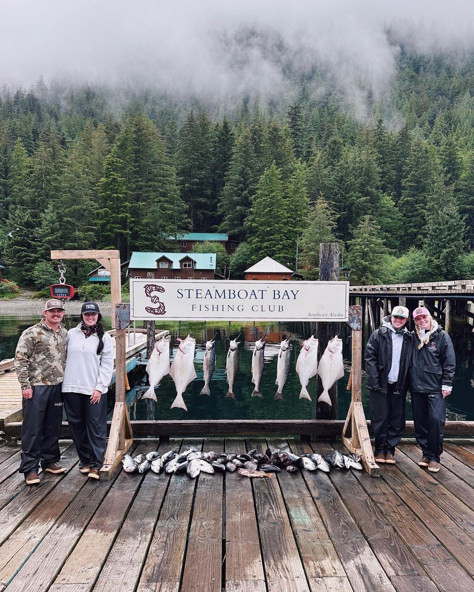 SteamboatBay's tweet photo. 📷 by @taryn.everett: &amp; kashtinwaibel went to #Alaska 💚
...  Welcome back Taryn and Kashtin! Here's to many more! 🎣 🍽️ 🥂
#fishAlaska #Alaskafishing #wellnesstravel #alaskafishinglodge #alaskafishingtrip #escapethedailygrind #bucketlist #luxuryfishinglodge #luxuryAlaskalodge https://t.co/2XhNBnP1Z9