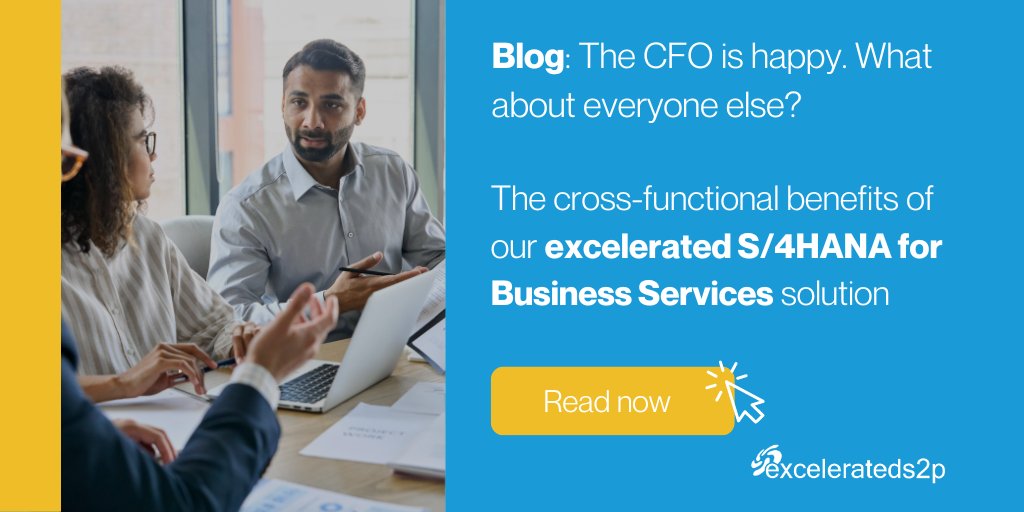 How does our excelerated S/4HANA for Business Services solution increase operational efficiency across a variety of organizational functions?

Discover how in our blog ‘The CFO is happy. What about everyone else?’: go.excelerateds2p.com/l/879142/2023-…

#excelerateds2p #SAPs4hana