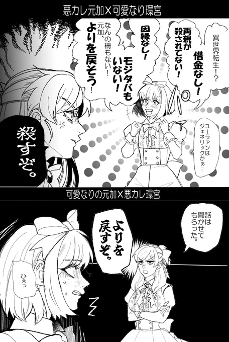 話ごとにキャラの性格が若干違ったりします。 