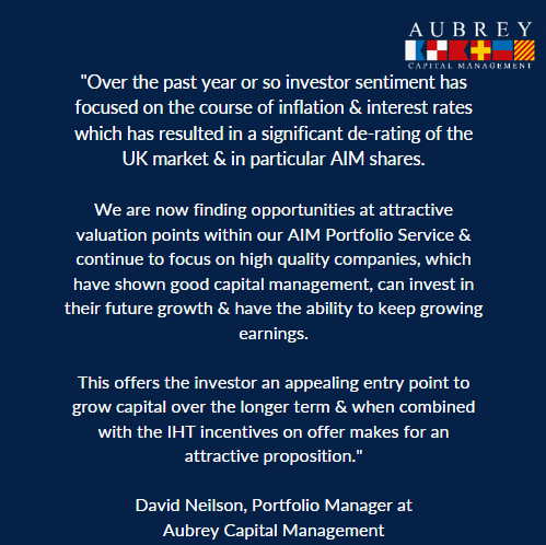 AIM Portfolio Manager, David Neilson shares his thoughts on investor sentiment &amp; Aubrey’s AIM Portfolio: lnkd.in/eh6sqKc7