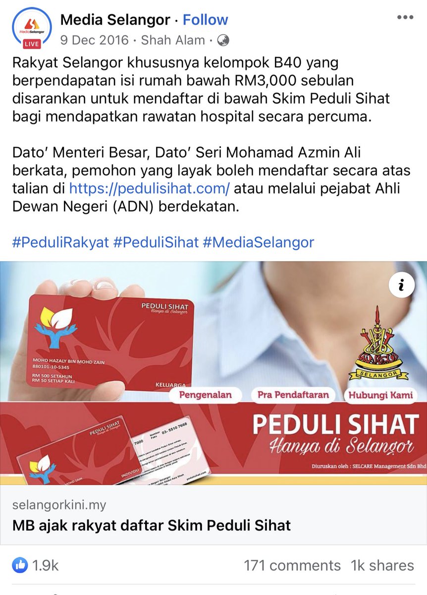 azraarisha's tweet photo. Percayalah. Apa yg kerajaan negeri Selangor buat hari ini adalah legasi kesinambungan yang dimulakan oleh MB Selangor dulu Ds @AzminAli (2014 – 2018)

Suka atau tidak. Orang Selangor hargai.

Berita lama2 even dari penyokong &amp; pendokong zaman Pakatan Rakyat semua puji beliau. https://t.co/yxqkPb0BGY