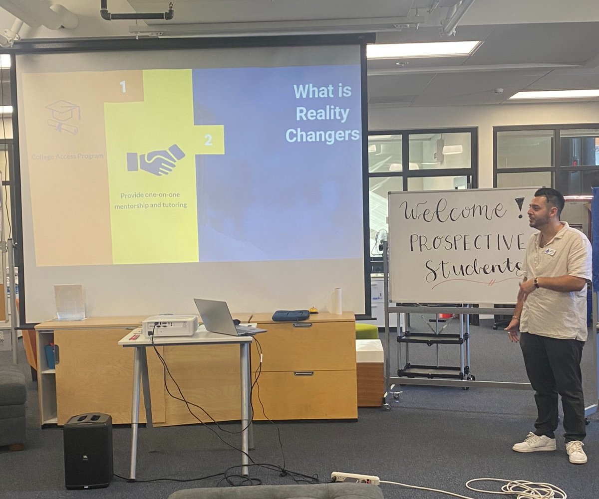 Last week, prospective students and families were invited to the education center to get a glimpse of what Reality Changers is all about. We hope to see you all for the 2023-2024 school year!

#firstgen #dreambig #collegeaccess #community #firstgeneration #highschool
