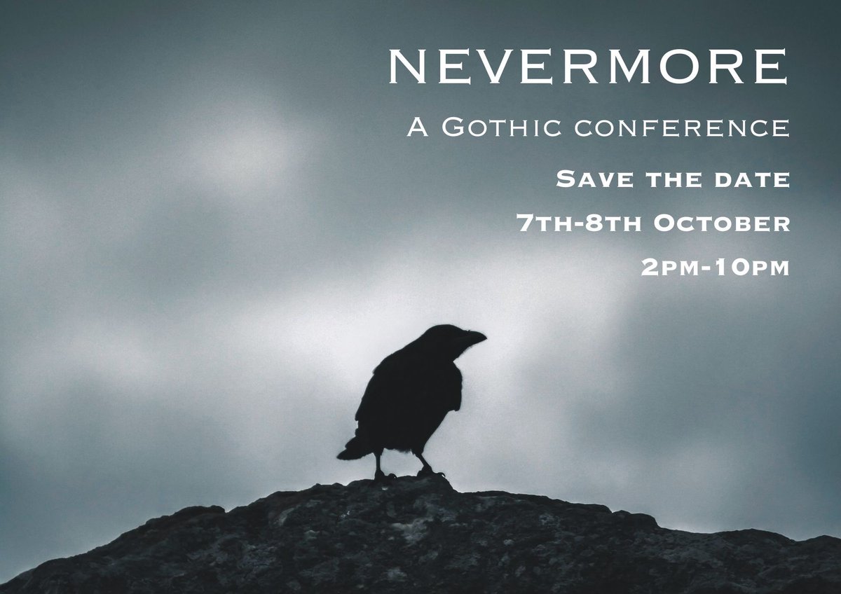 NEW EVENT ANNOUNCEMENT Save this date. A big online gothic conference is coming soon, hosted by @AlexDavis1981 of @GhostStoryFest and ourselves. The line up is sorted and you won’t want to miss this. Ticketing opens in a couple of weeks.