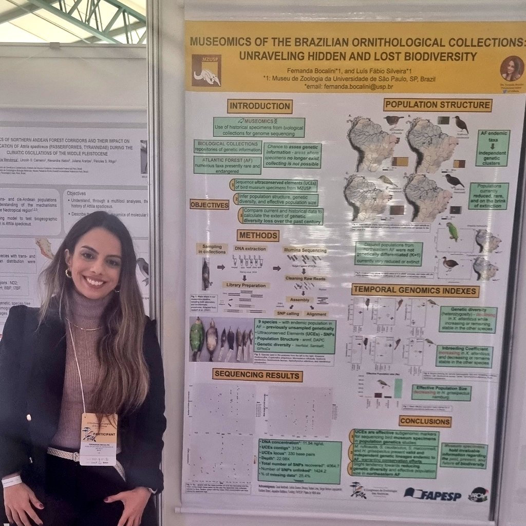 Presenting my work with #museomics at MZUSP  in the #iioca <a href="/OrnCon_Americas/">OrnCongressAmericas</a> <a href="/mzusp/">Museu Zoologia USP</a>