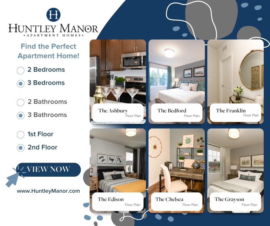 🌇 Your dream apartment awaits! Discover luxury living at Huntley Manor Apartments 😍🌟 Spacious 2/3 bedroom apartments in an exclusive gated community. Elevate your lifestyle now! Visit us at huntleymanor.com #HuntleyManorApts #LuxuryLiving #ApartmentHomes #RentalListings