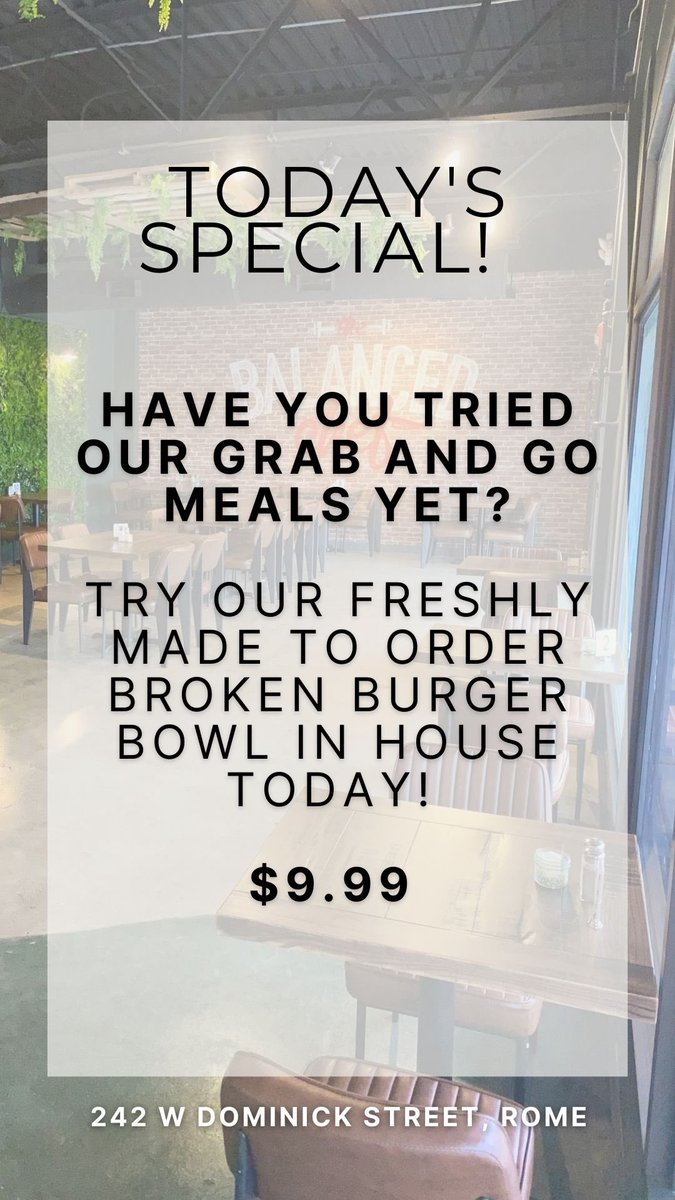 BalancedChefLLC's tweet image. Today’s Specials 🌞 Happy Thursday!