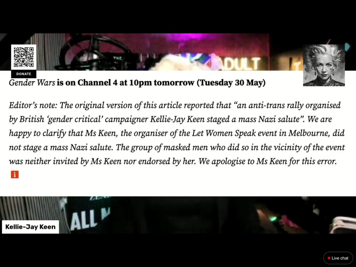 biologycounts's tweet photo. Patrick Strudwick a British journalist from the @officialinews_ who wrote a defamatory article which said that Kellie-Jay Keen did a Nazi salute has lost a court case to Ms Keen and has had to apologise and pay out to Ms Keen. Share the apology far and wide. He has me blocked🤡 https://t.co/3EpkMdK7hw
