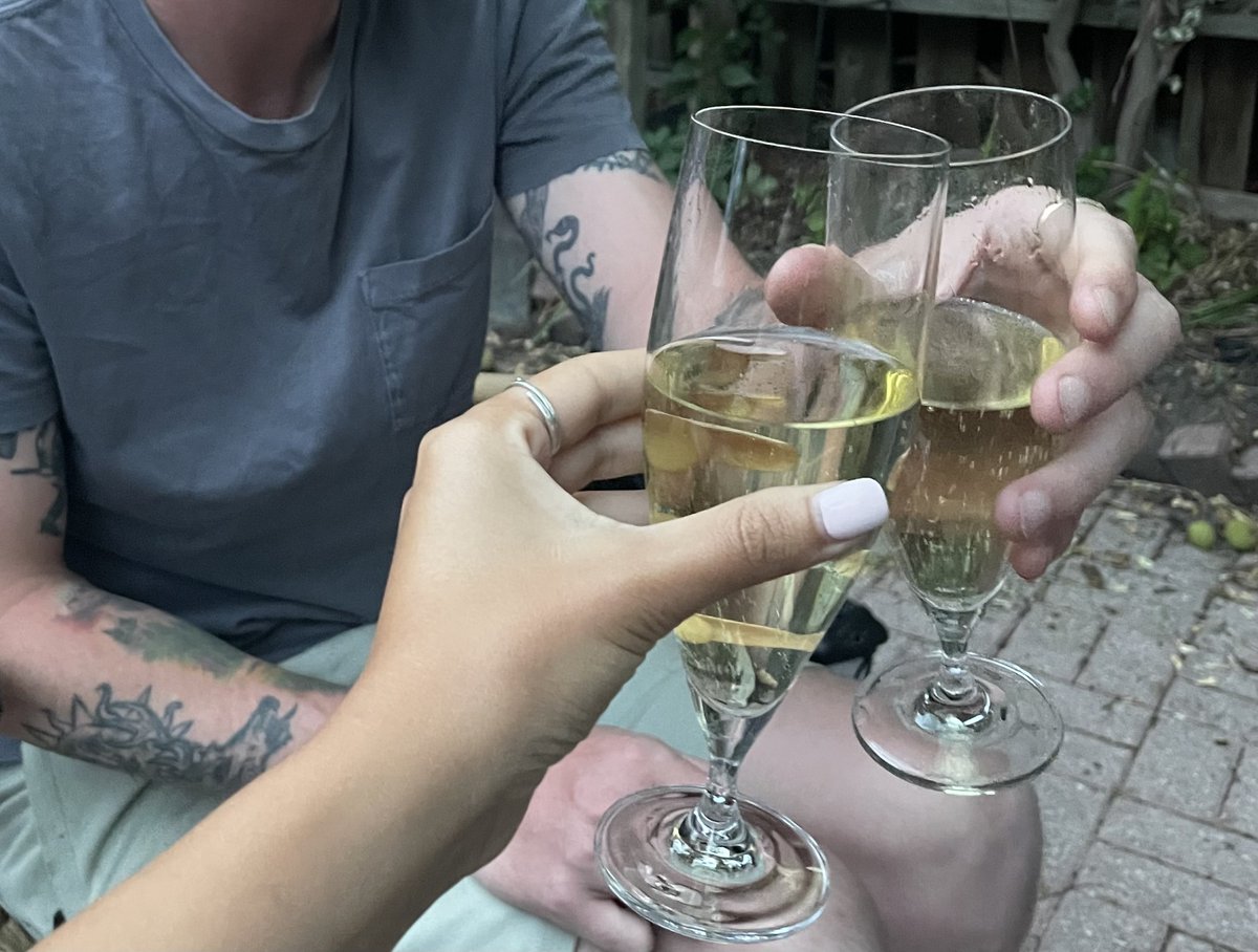 lanaleskovac's tweet photo. two days ago I defended my MA thesis and passed with no revisions - the realization of finally passing this milestone is still coming in waves. 🤺 🕺

so very excited for what's to come, but before that I get to do NOTHING and ANYTHING for all of August... what a concept. https://t.co/9u1o4O3iUl