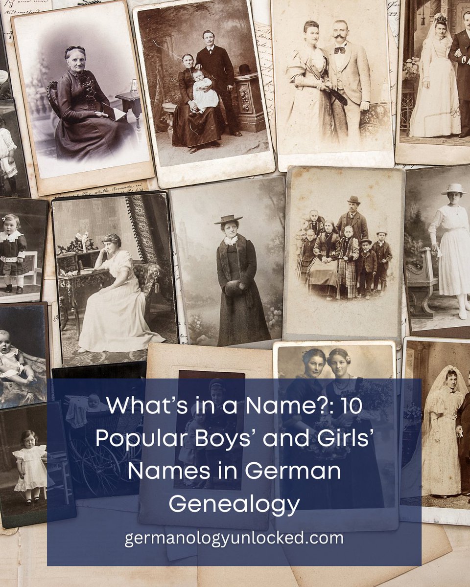 Get your list of must-know historic German names in “What’s in a Name?: 10 Popular Boys’ and Girls’ Names in German Genealogy (with handwritten examples!)” and bookmark the article for future reference!

buff.ly/3BB9vfu