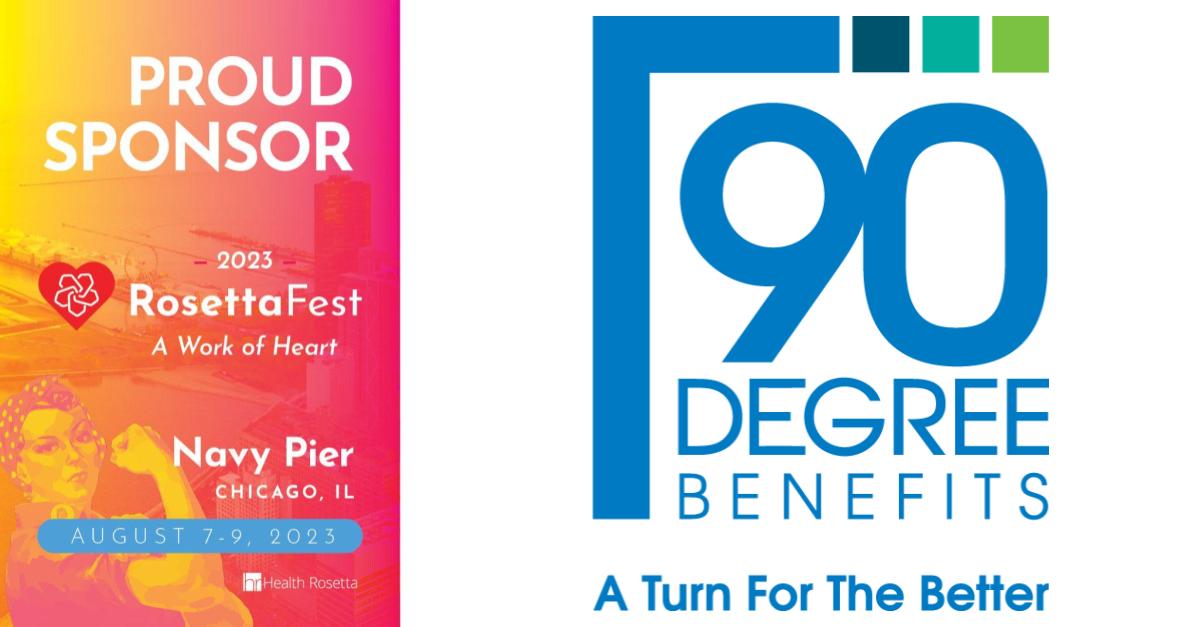 Benefits advisors “Make the Right Turn™” for their clients throughn crafted plan designs and benefit solutions that lead to better outcomes and improved savings. Meet the 90 Degrees Benefits team on-site or online at RosettaFest Aug 7-9. Join us: hubs.li/Q01ZXBgX0.