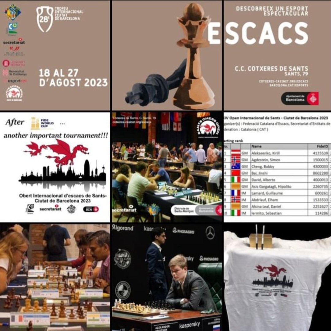 SantsChess's tweet photo. ... 15 days left to start!
#santschess #chess #ajedrez #echecs #escacs #skak #schach #xadrez #xake #scacchi #szachy #sjakk #schaken https://t.co/7NYcMNEO2s