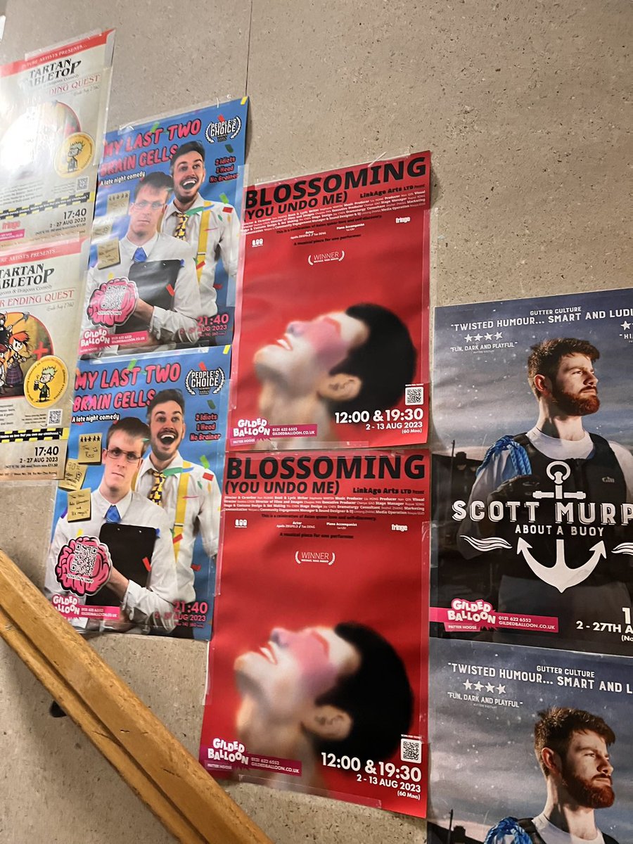 LinkageArts's tweet photo. Find out where we are!🧐

Edinburgh Schedule:
2-13 August 12:00/19:30
@gildedballoon

🔗Link in Bio for tickets 🎟 

#edfringe2023 #queer #queermusical #musicals #lgbtqia #newmusical #gildedballoon #BlossomingYouUndoMe  #MusicalJourney #OpeningNight https://t.co/H9IDbUEfkO