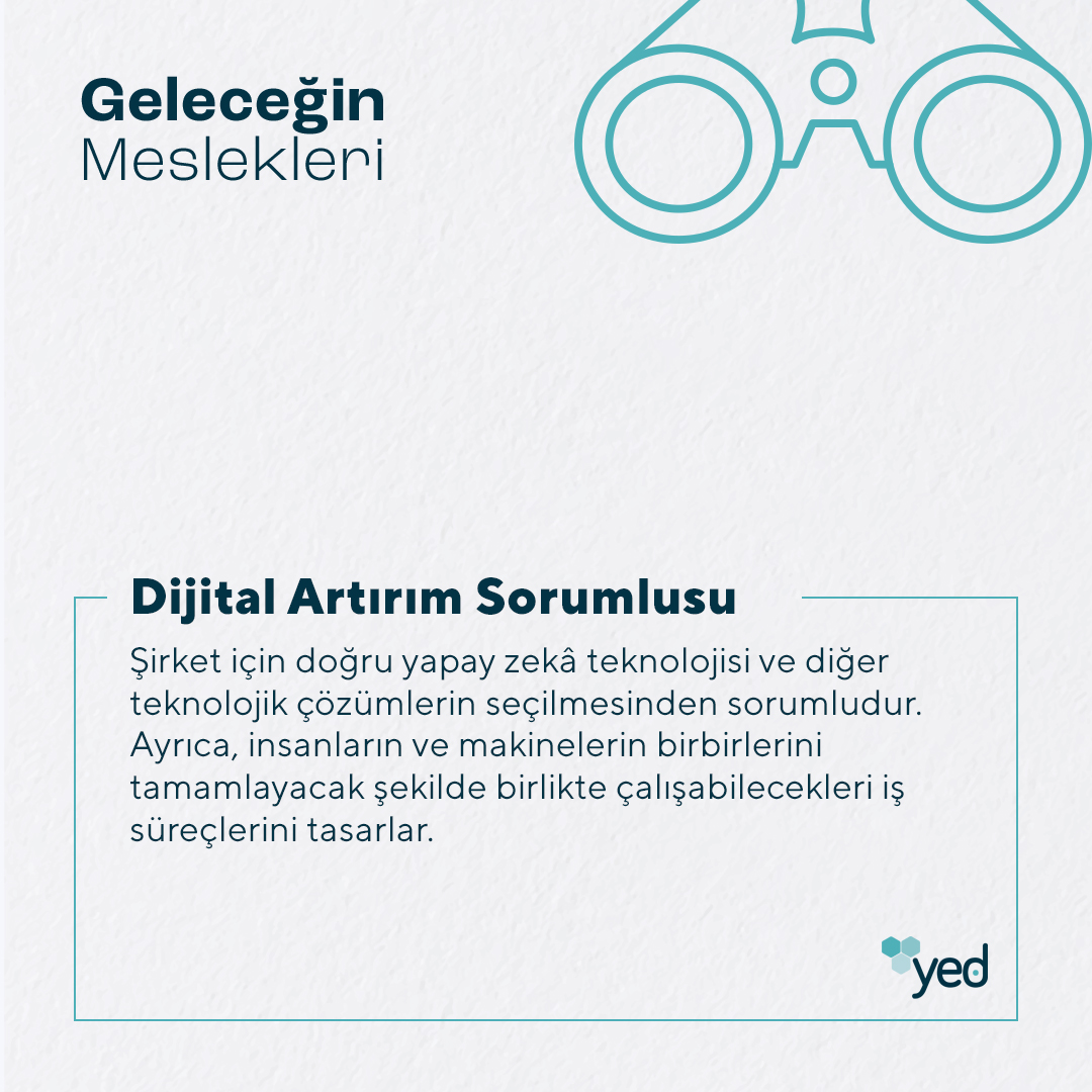 #DijitalArtırımSorumlusu #YeniEkonomiDerneği #GeleceğinMeslekleri