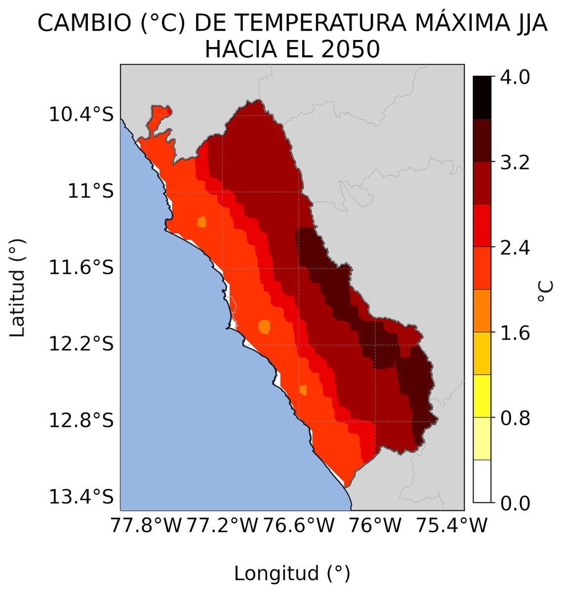 Senamhiperu's tweet photo. #CambioClimatico #Lima #EscenariosClimáticos2050 indican que en localidades ubicadas al este de la capital ya no tendrían temperaturas nocturnas tan frías y las temperaturas diurnas incrementarían durante el invierno 

🌐 https://t.co/NzmazFST5p
📖 https://t.co/ukHTdtVZU6 https://t.co/XYhyqHOB3W